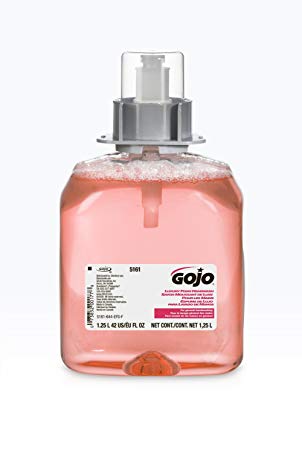 GOJO FMX-12 Foam Hand Wash, Cranberry, FMX-12 Dispenser, 1250ml Pump - Includes three per case.