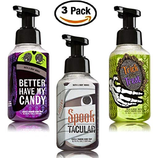 Bath and Body Works Halloween Foaming Hand Soap Trio -- Trick or Treat + Spooktacular + Better Have My Candy