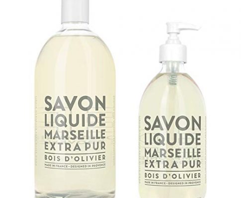 Compagnie de Provence Savon de Marseille Extra Pure Liquid Soap – Olive Wood – 16.9 Fl Oz Glass Pump Bottle and 33.8 fl oz Plastic Bottle Refill Review