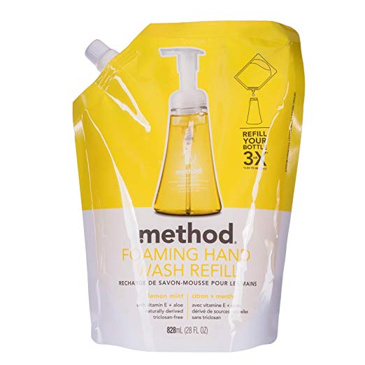 Method Foaming Hand Wash Refill, Lemon Mint, 28 Fluid Ounce Review