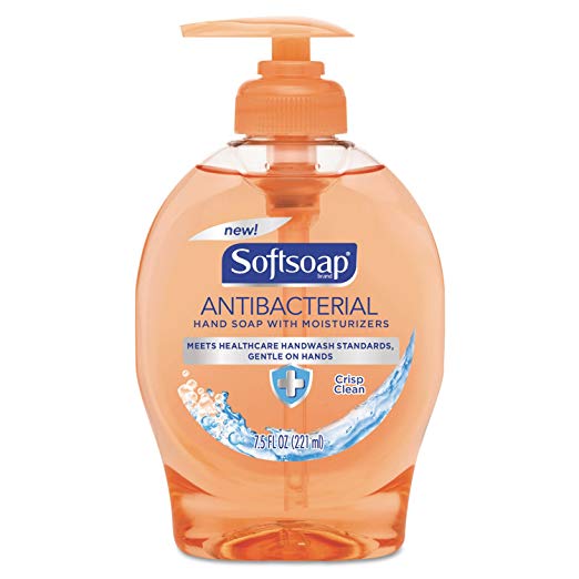 Softsoap 126254 Antibacterial Hand Soap with Moisturizers, Crisp Clean 7.5 oz (Pack of 12)