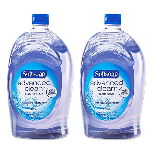 Softsoap Handsoap, Refill, Washes Away Bacteria, 80 Fl Oz (Pack of 2)