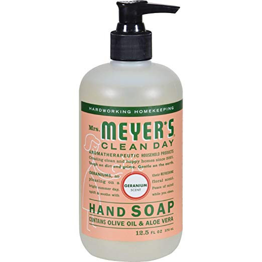 MRS. MEYER'S HAND SOAP,LIQ,GERANIUM, 12.5 FZ