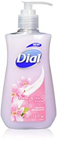 Dial Cherry Blossom & Almond Hand Soap with Moisturizer, 7.5 Fl Oz (Pack of 6)