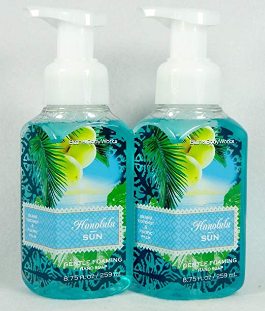 2 Bath Body Works Honolulu SUN Gentle Foaming Hand Soap (Set of Two)