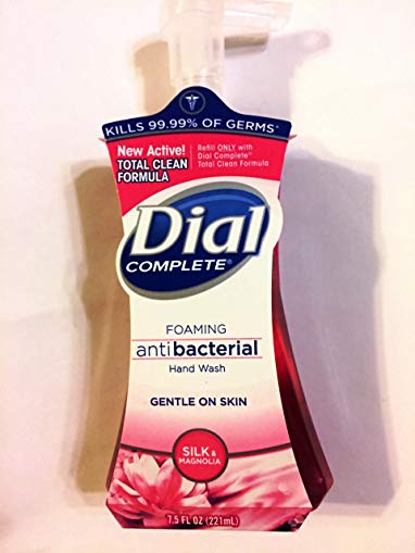 Dial Complete Foaming Hand Wash Antioxidant,Silk & Magnolia 7.5oz (Pack of 4)